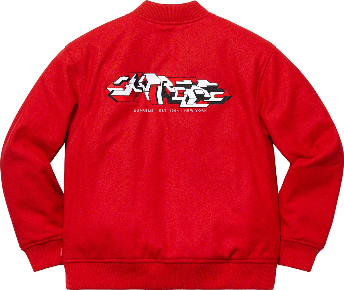 Delta Logo Varsity Jacket view 11